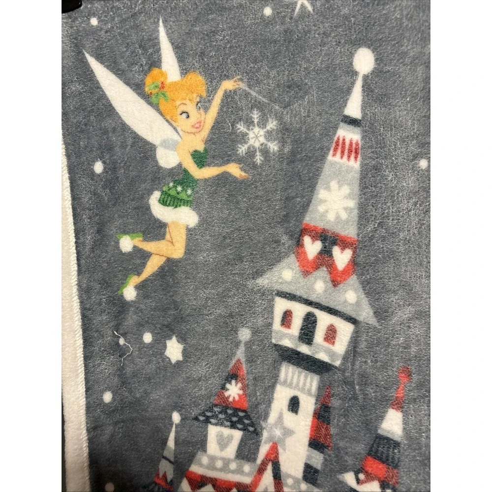 Disney Parks Christmas Mickey & Friends Reversible Fleece Throw Blanket